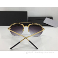 Half Frame Sunglasses Womens Semi Rimless Round Sunglasses for Women Supplier